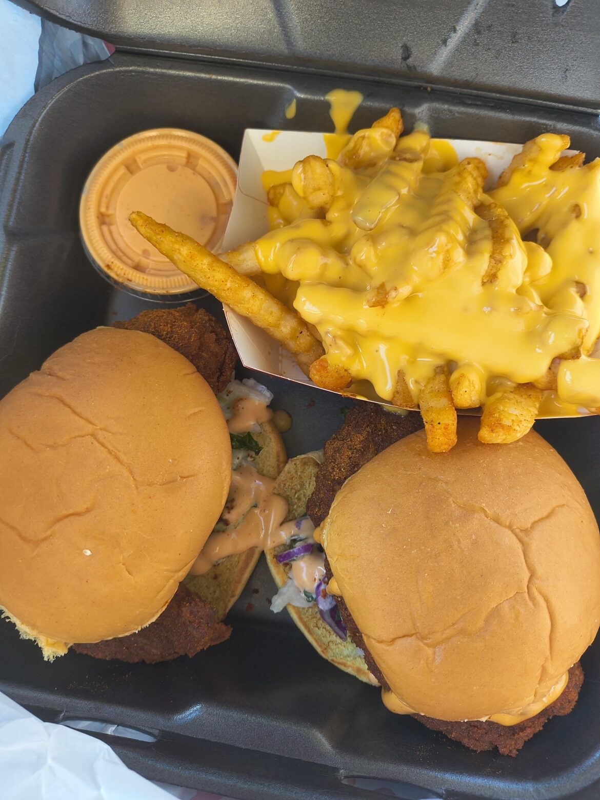 2 reaper sliders from Dave's hot chicken