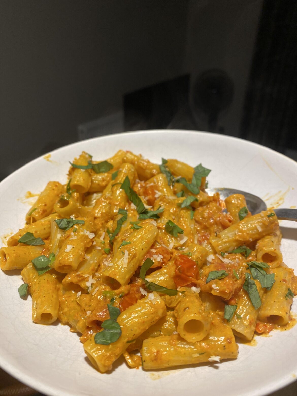 I was meant to make plain healthy pasta, but one ingredient lead to another…