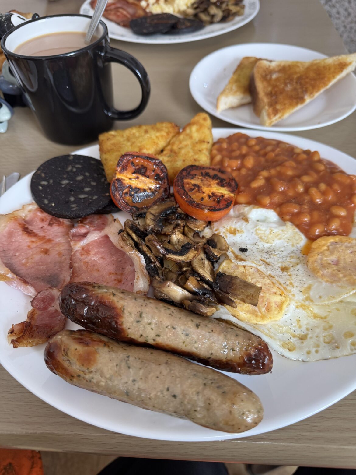 Mega breakfast £11 inc tea & toast