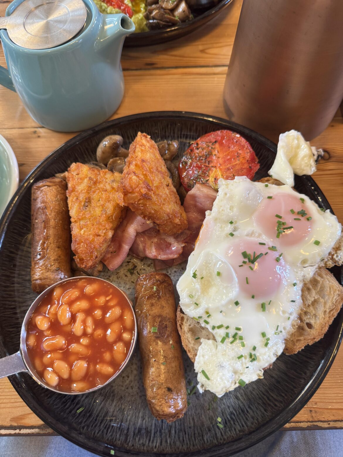 Beef Sausage Breakfast, Grounded-East London £14.95