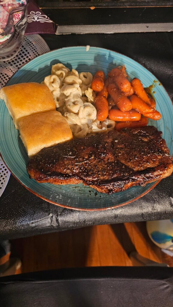 Made steaks for my birthday.