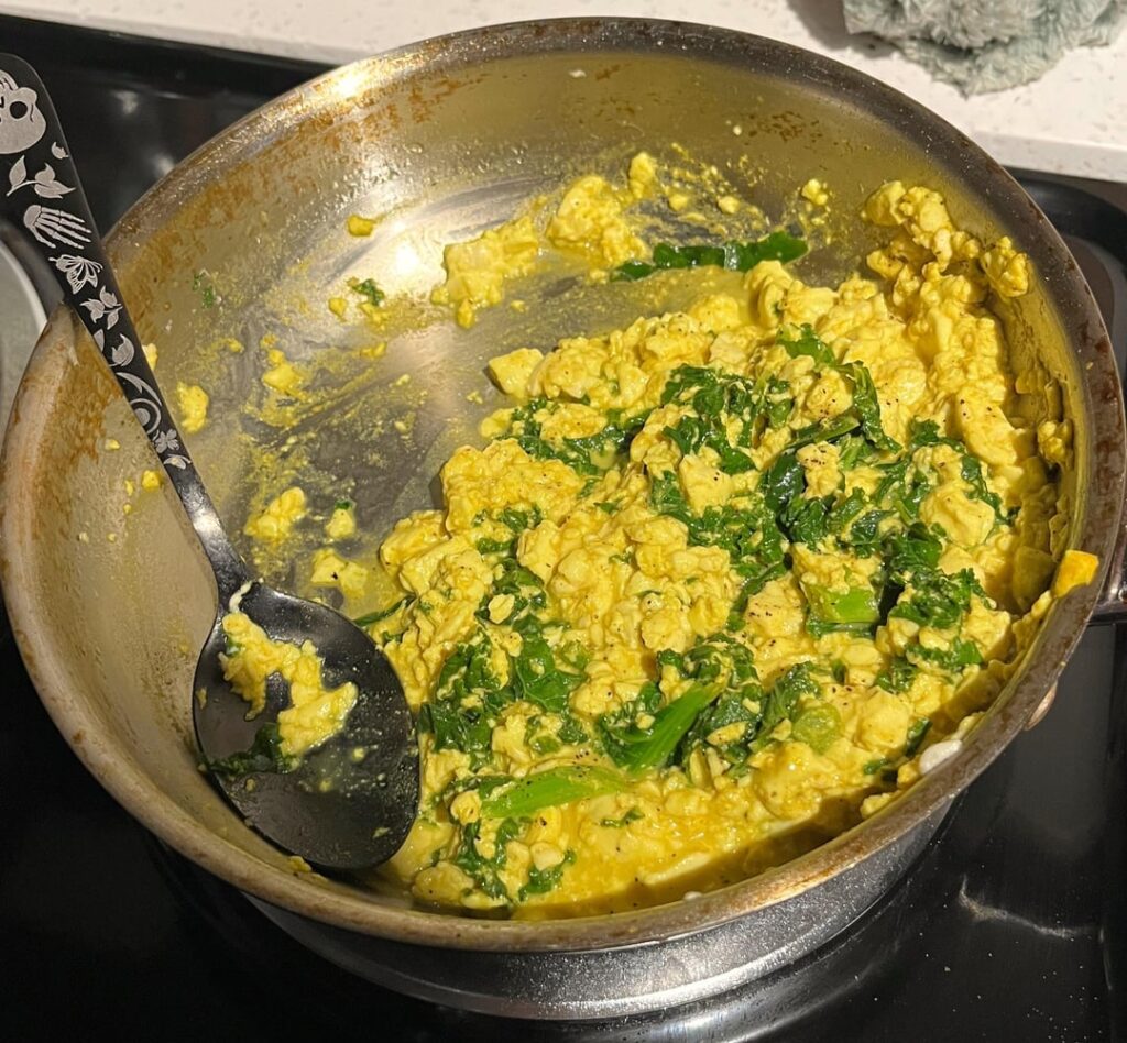 I have peaked w my tofu scramble