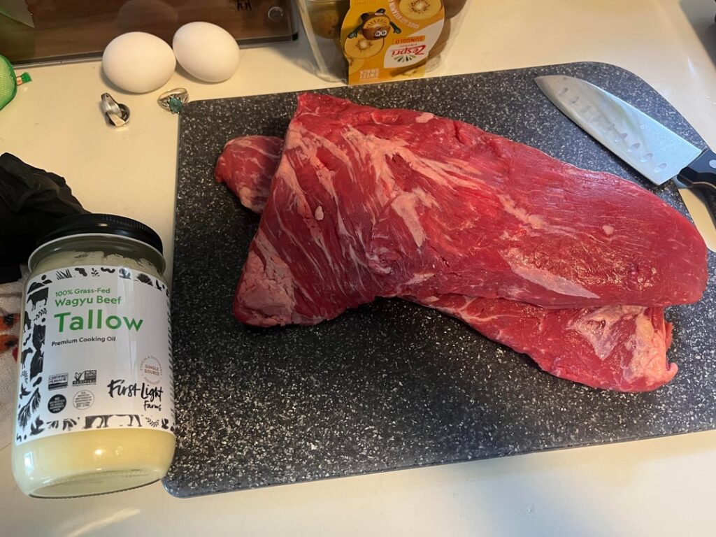 Brisket-style smoked tri tip!