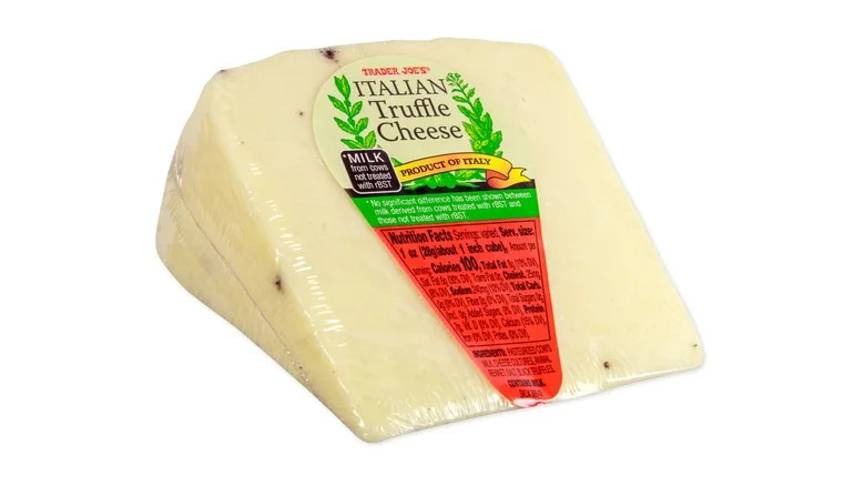 Block of Trader Joe's Italian truffle cheese
