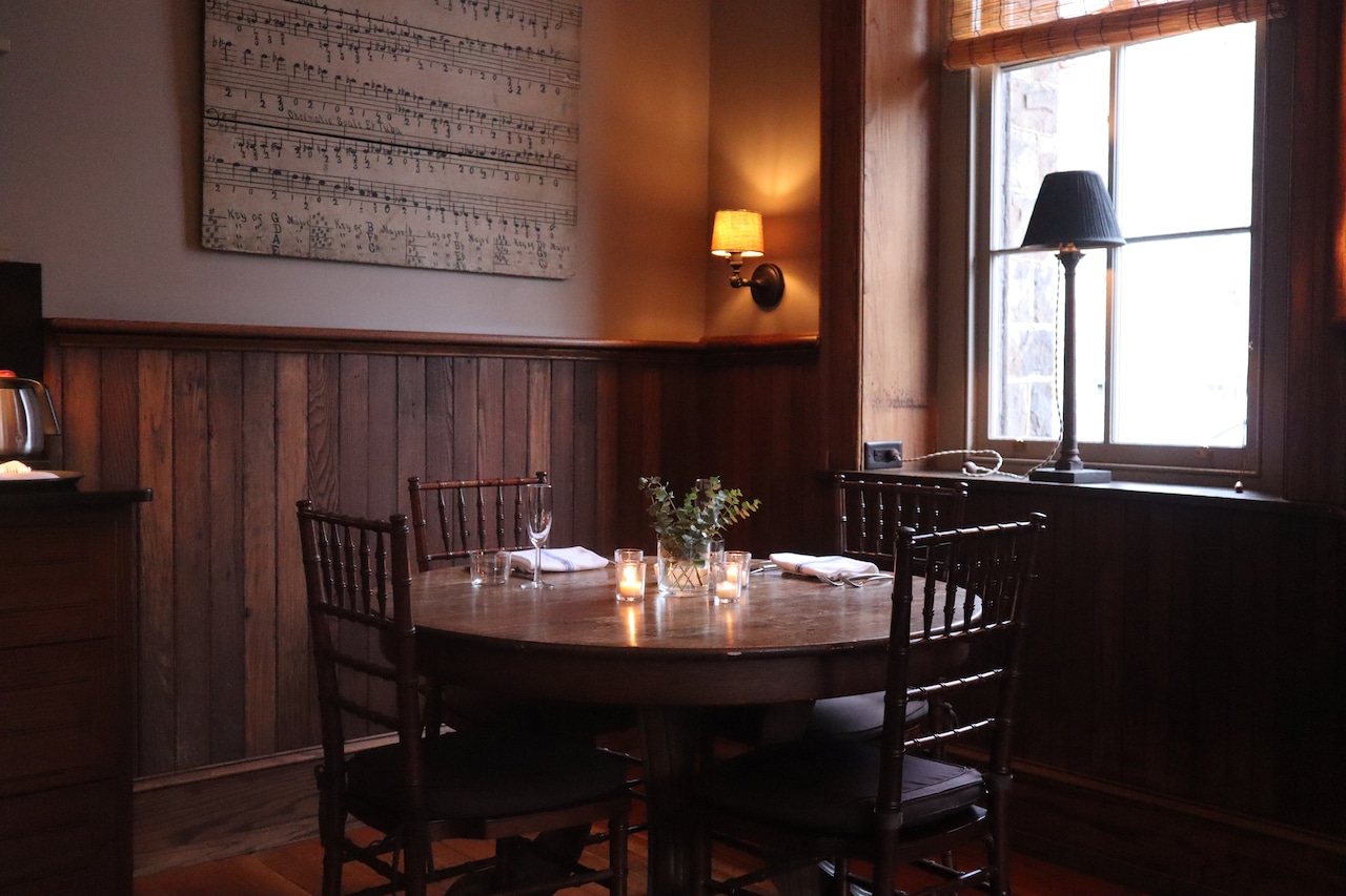 Inside Canal House Station in Milford, NJ