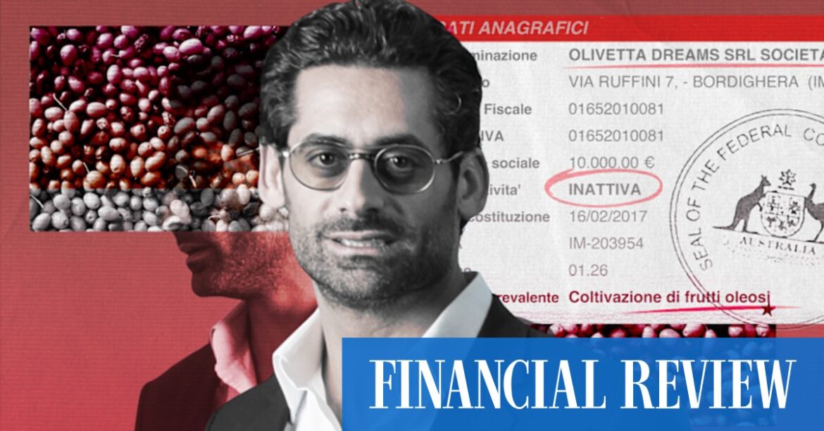 Inside Jon Adgemis’ mystery Italian olive oil magic pudding The photo on the cover of the magazine” Anthony Albanese and his new members and senators.