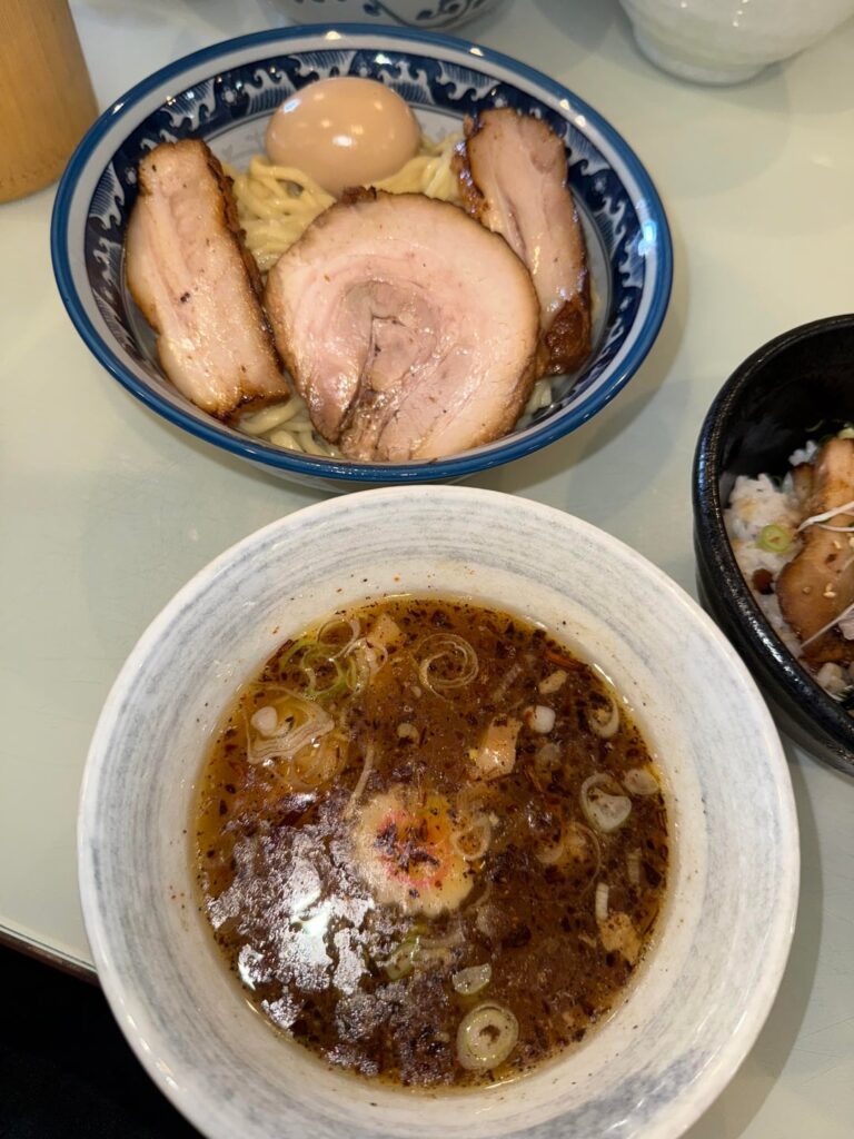 Sweet & sour chintan tsukemen at rajuku Tokyo