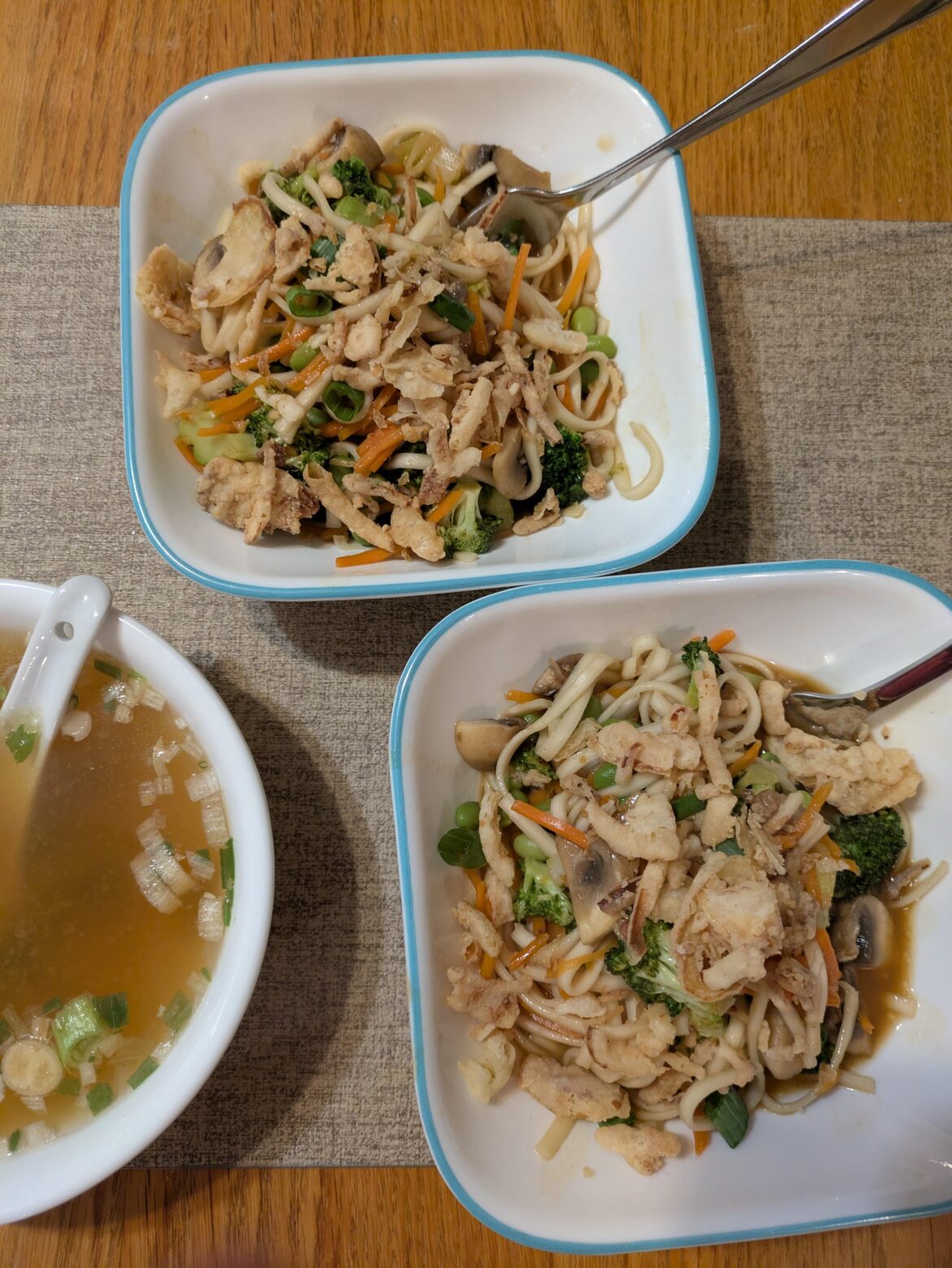 Miso mushroom lo mein