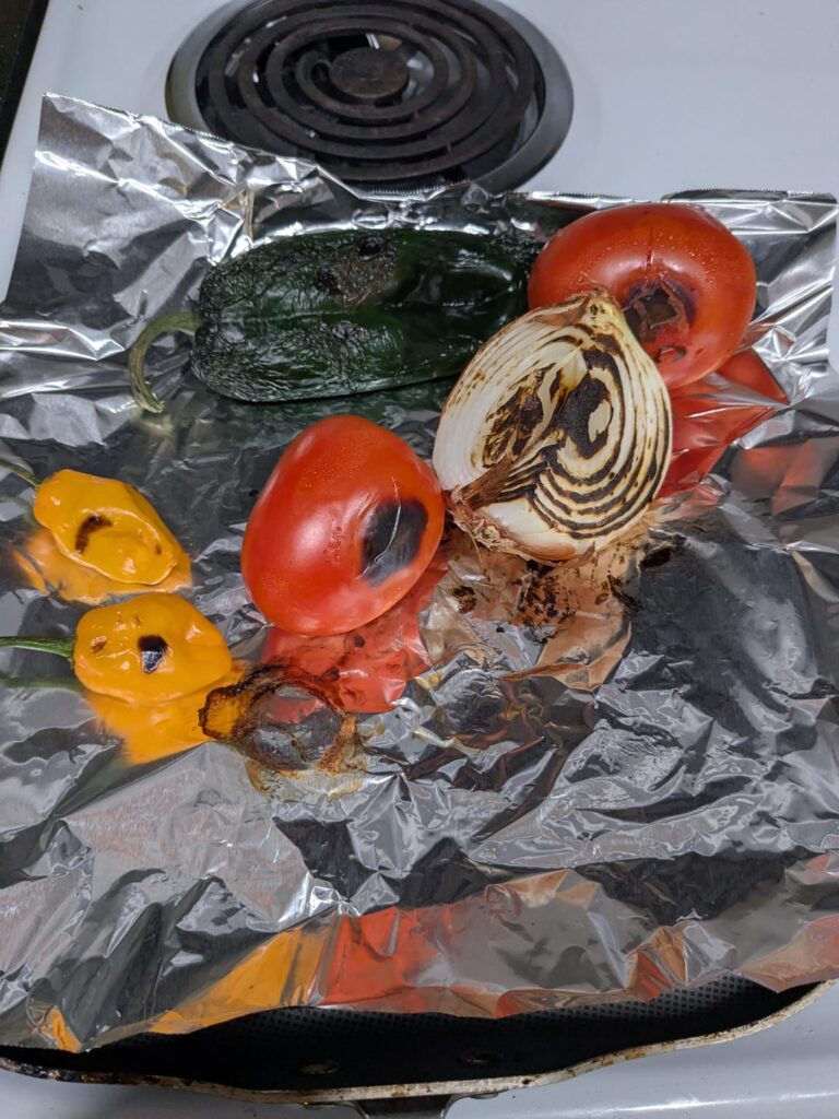 Habanero poblano salsa