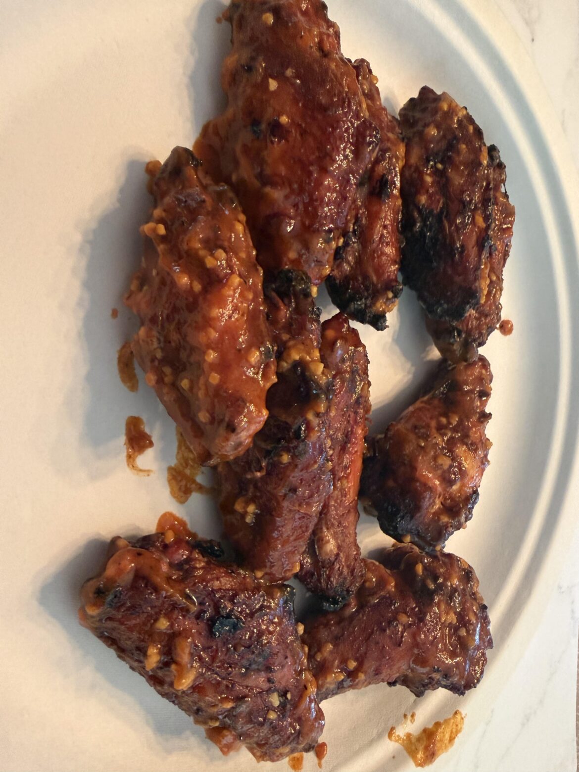 Weber kettle wings with the vortex