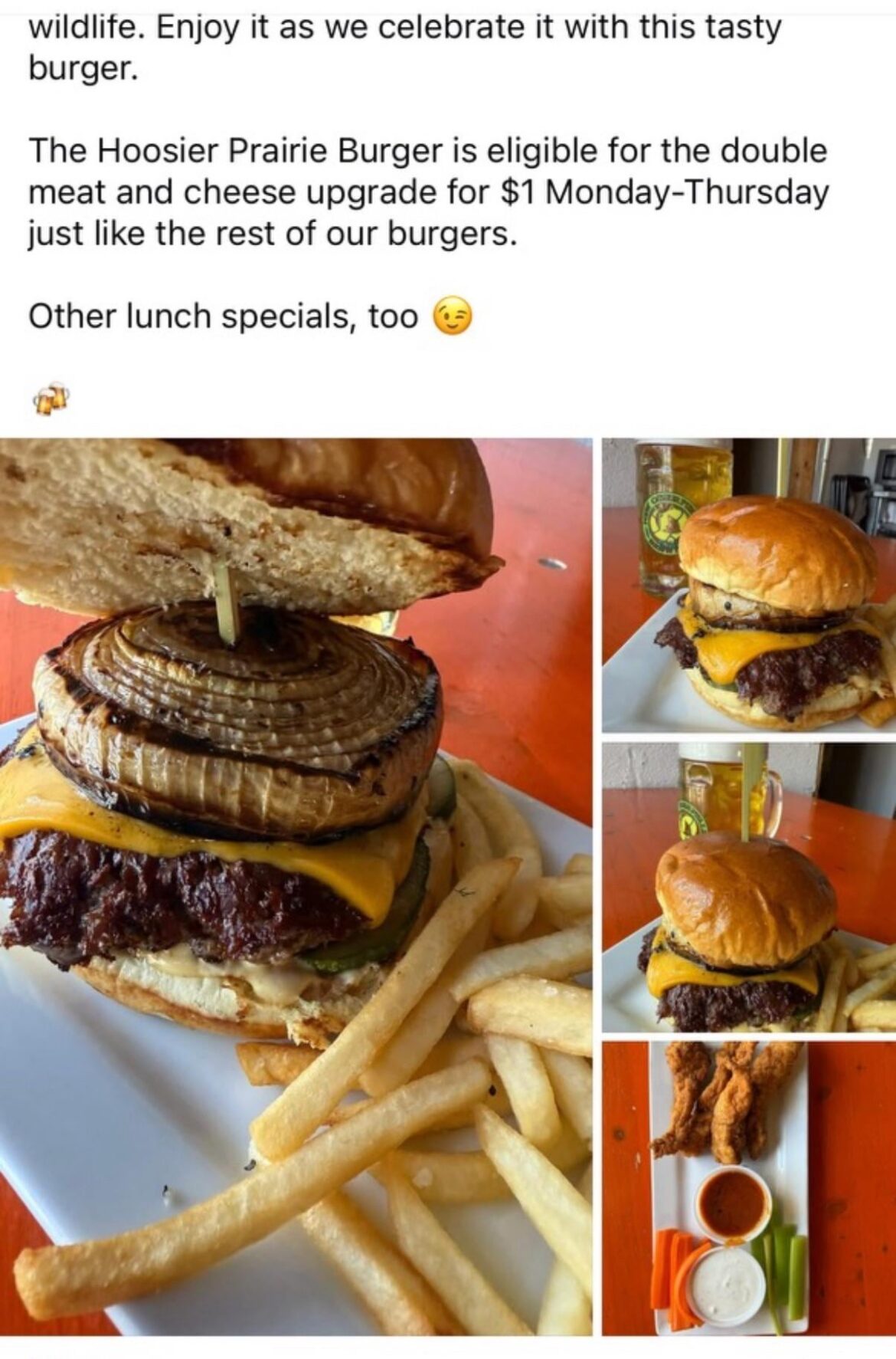 My favorite Brewery, home of the best French Onion Soup I have ever consumed, has a new burger on the menu, I think you’ll like it