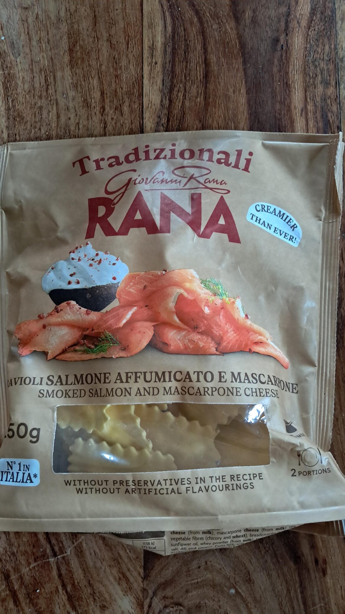 Ravioli (smoked salmon&mascerpone)