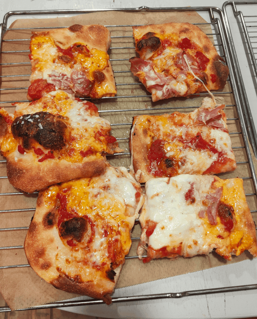 My very first try at baking pizza