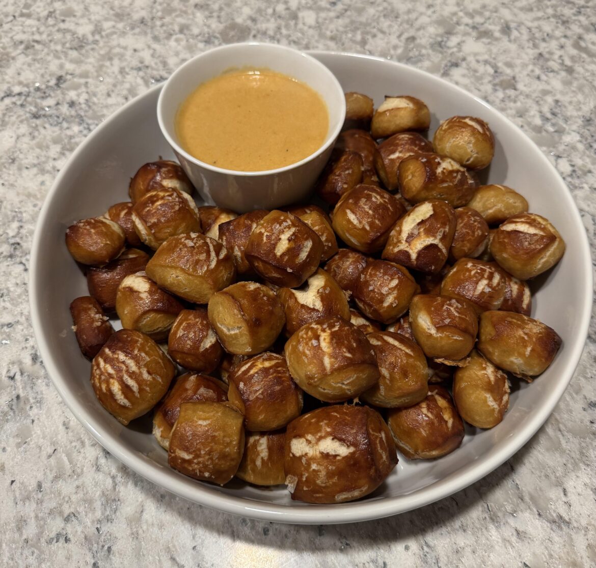 Discard pretzel bites!