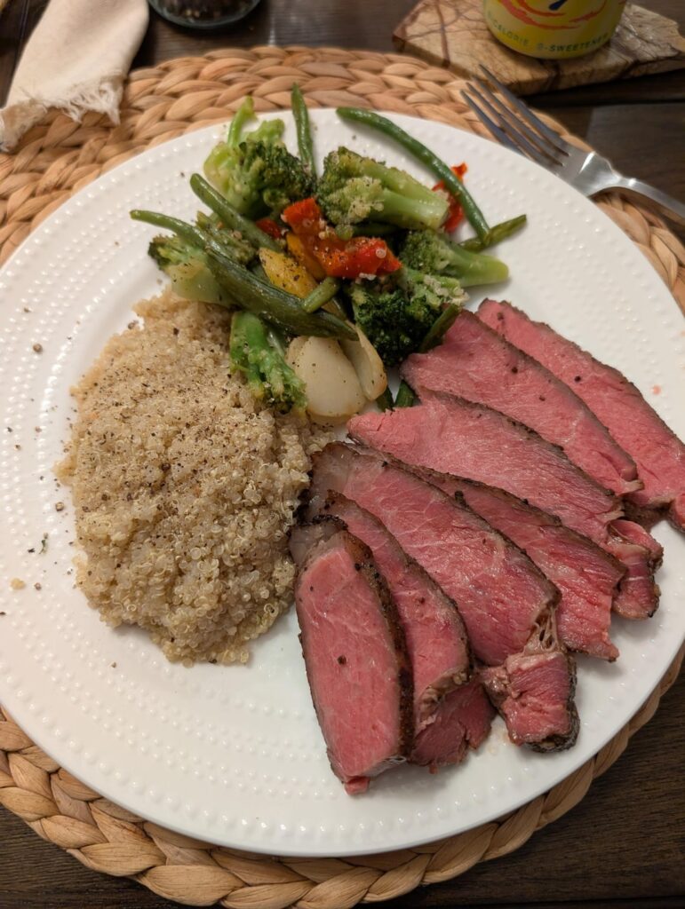 2nd cook – New York Strip – 2.5 hours at 135 from frozen 2nd cook - New York Strip - 2.5 hours at 135 from frozen