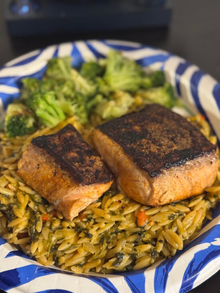 Husband and son’s serving