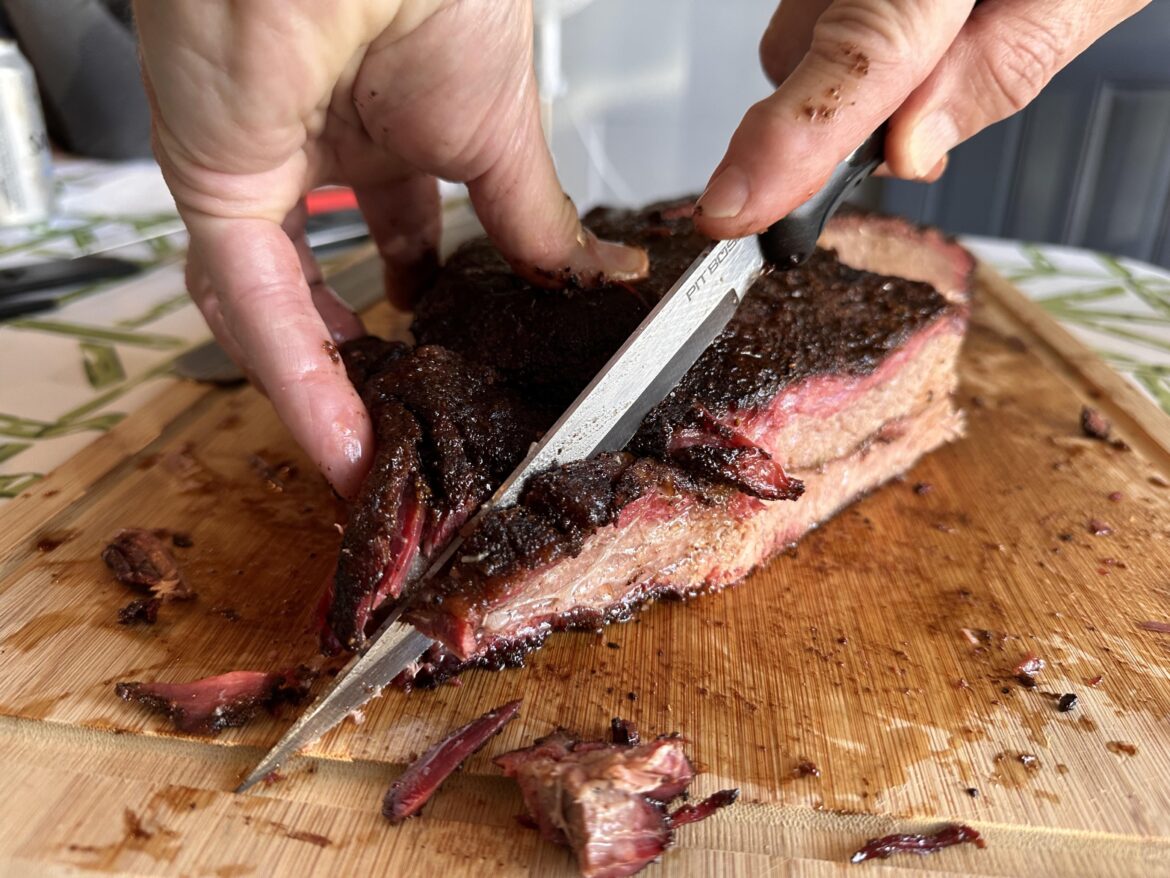 Neighbor smoked a brisket and I got an invite!