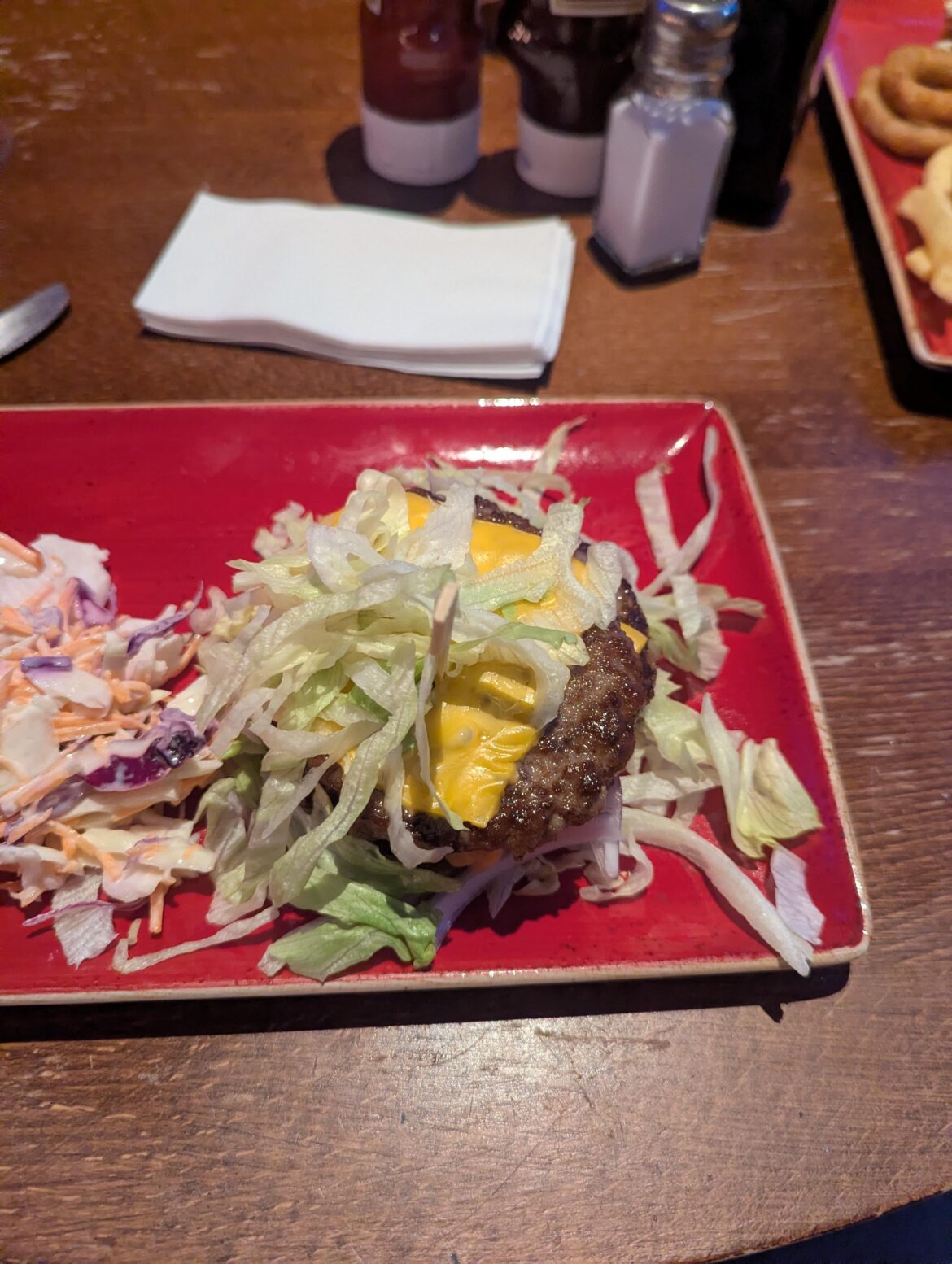 First time I've ever ordered a lettuce bun, and will be my last 🤣🤣🤣