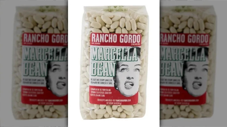 packet of Marcella cannellini beans from Rancho Gordo