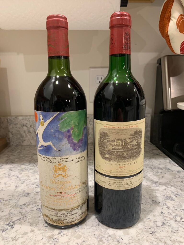 Picked these up at an estate sale. I was told they were stored in a wine cellar at 70% humidity. Do these bottles look like they're still good?