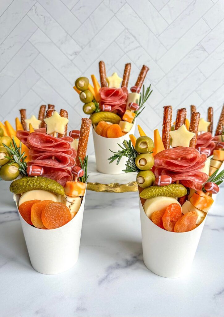 Game Day Charcuterie Cups