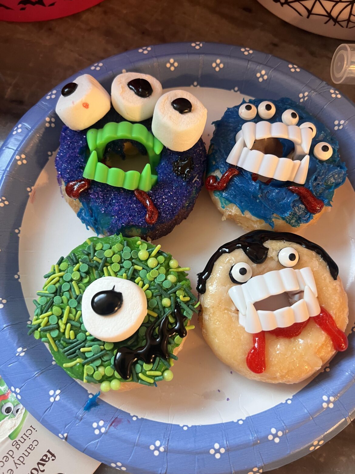Made some Halloween donuts.