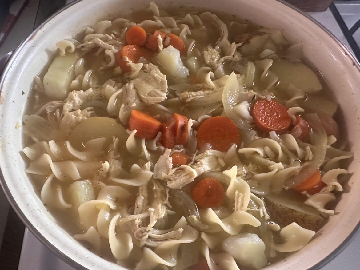 30 hr binger chicken noodle soup