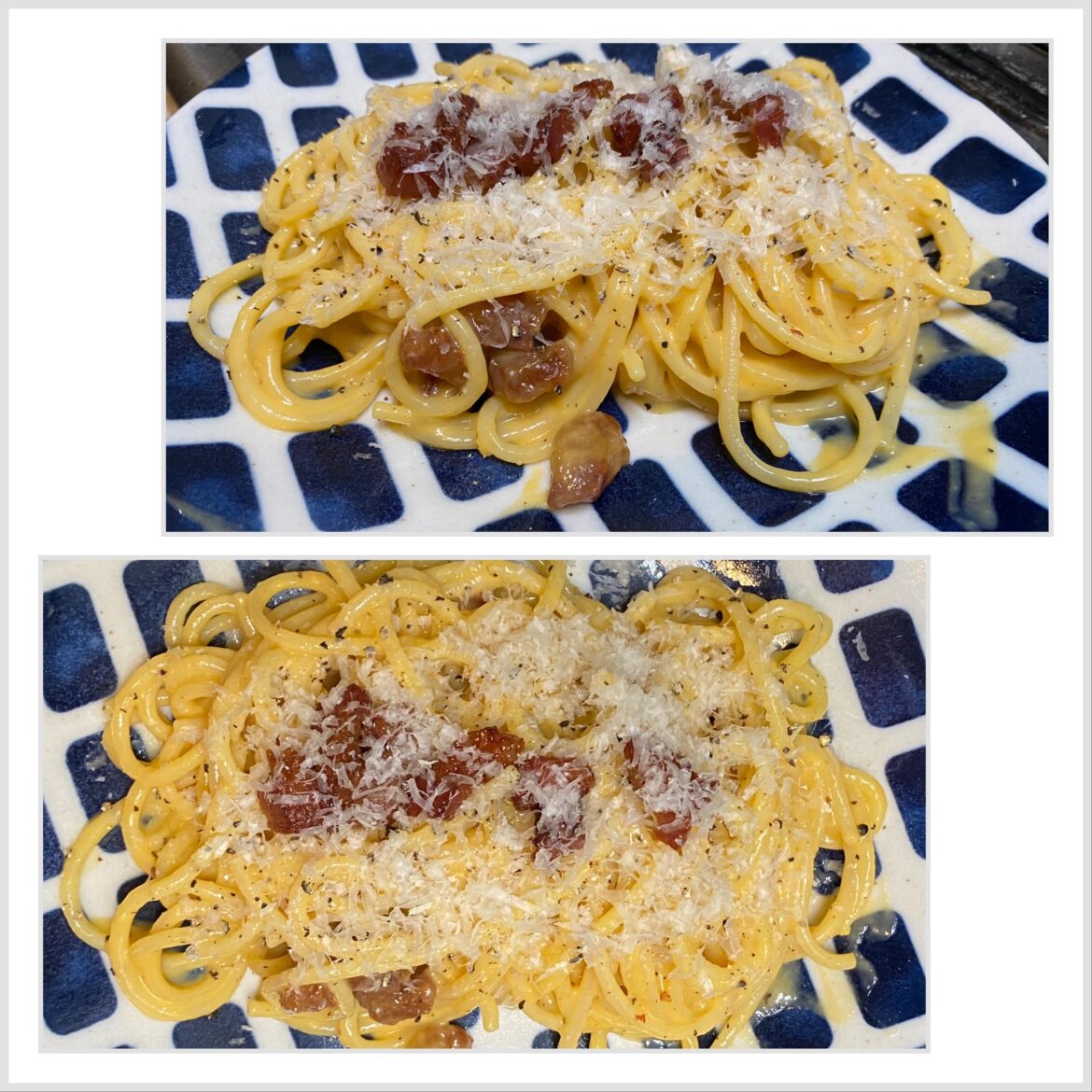 Italians, what do you think of my fifth attempt at authentic Roman carbonara? Italians, what do you think of my fifth attempt at authentic Roman carbonara?