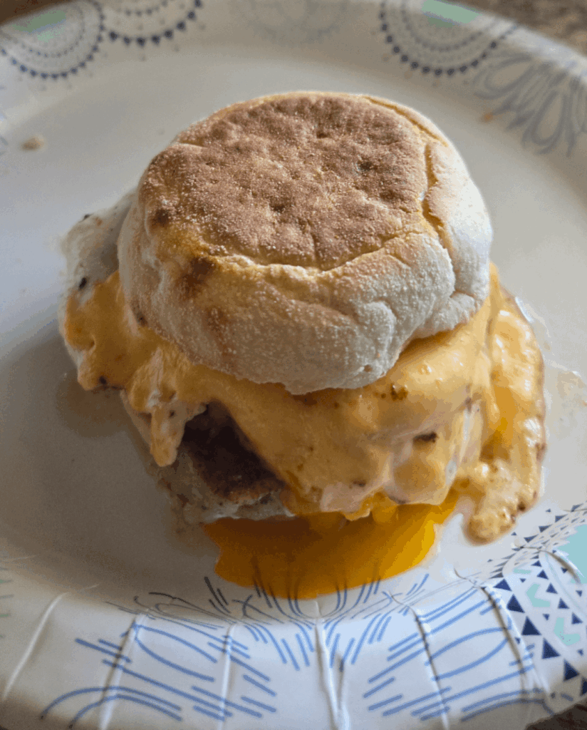 Sausage, egg & cheese muffin