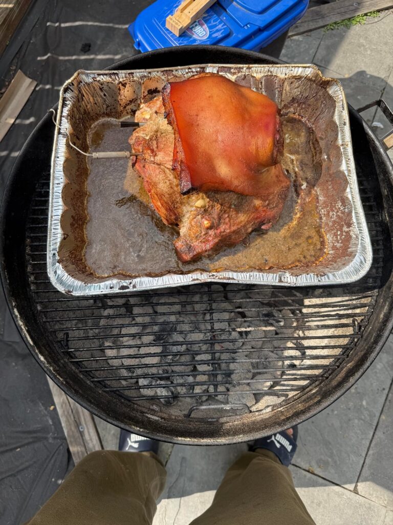 Dominican Pernil on the Webber