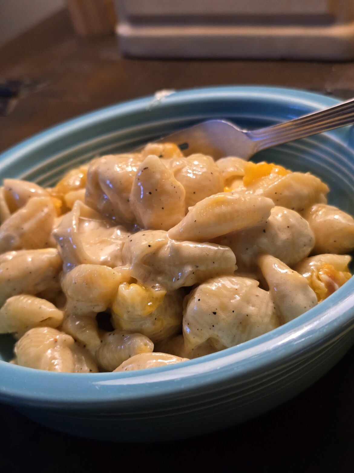 Husband made French Onion Mac and Cheese