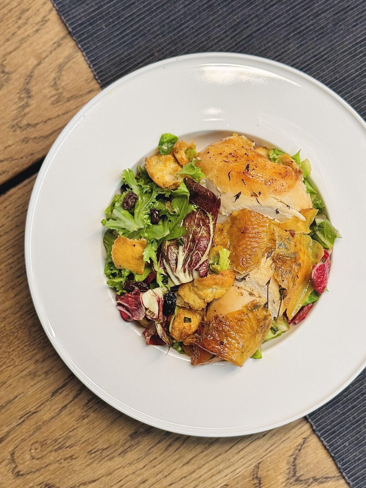 was missing the classic zuni chicken and bread salad