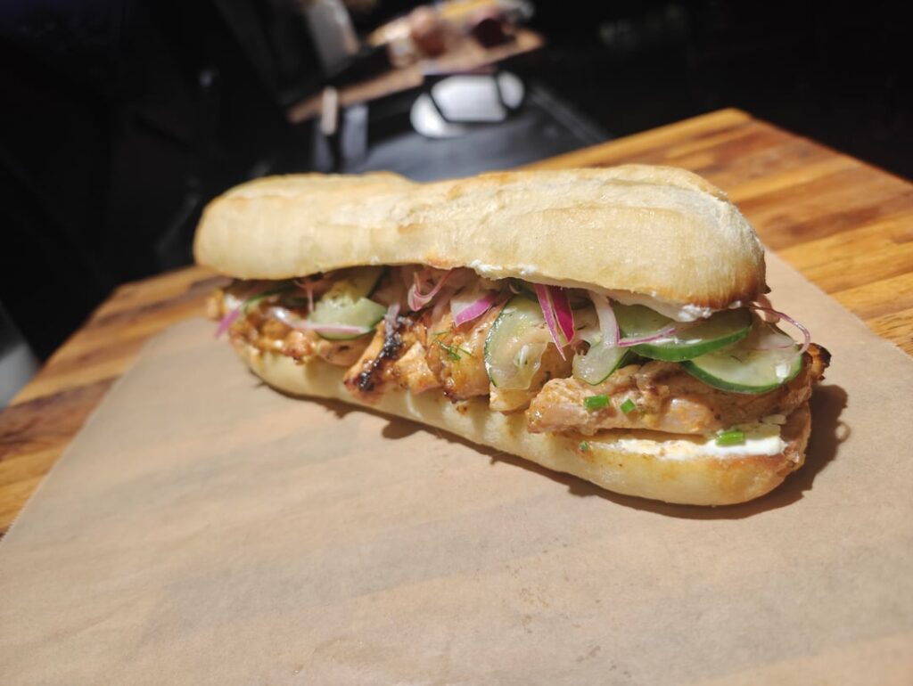 Bang bang chicken sandwiches are amazing