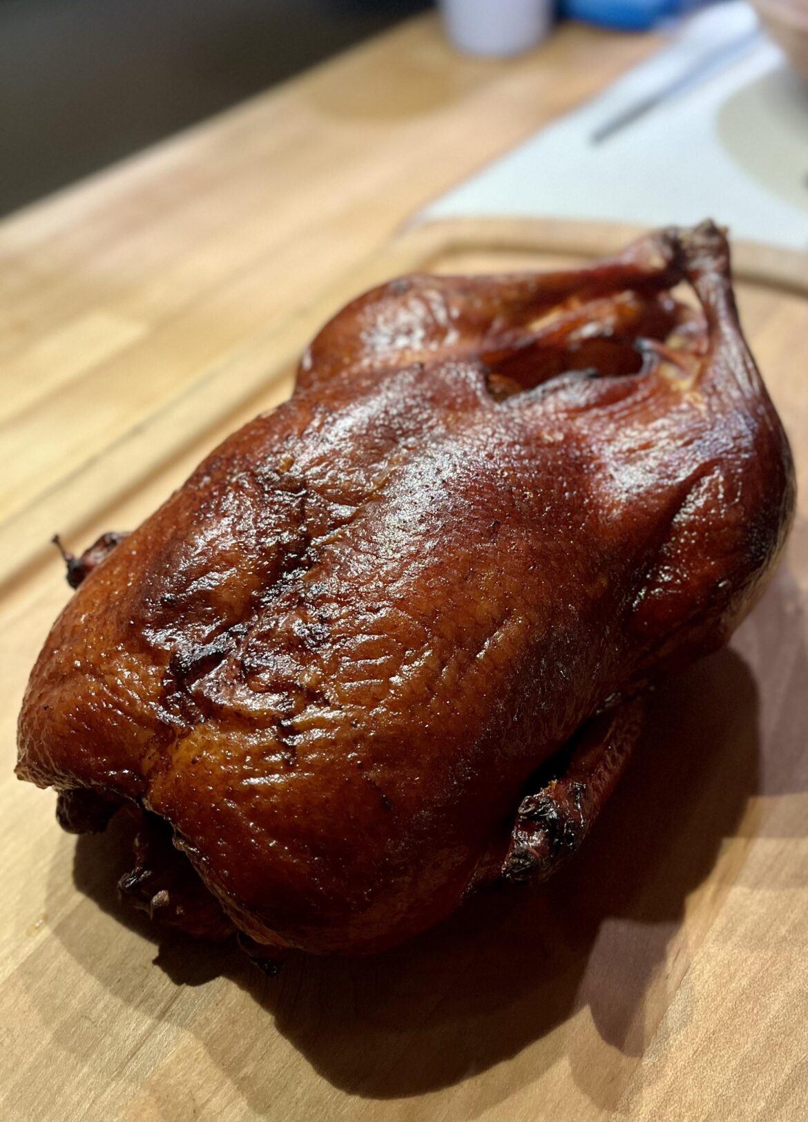 Smoked Duck for Canadian Thanksgiving...and Go Mariners!