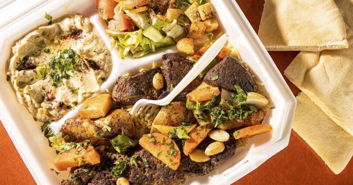 Mashawi Mix Plate Single from Queen Sweets and Mediterranean Grill Mashawi Mix Plate Single from Queen Sweets and Mediterranean Grill