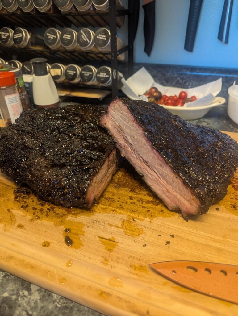 My attempt at a Goldees style brisket My attempt at a Goldees style brisket