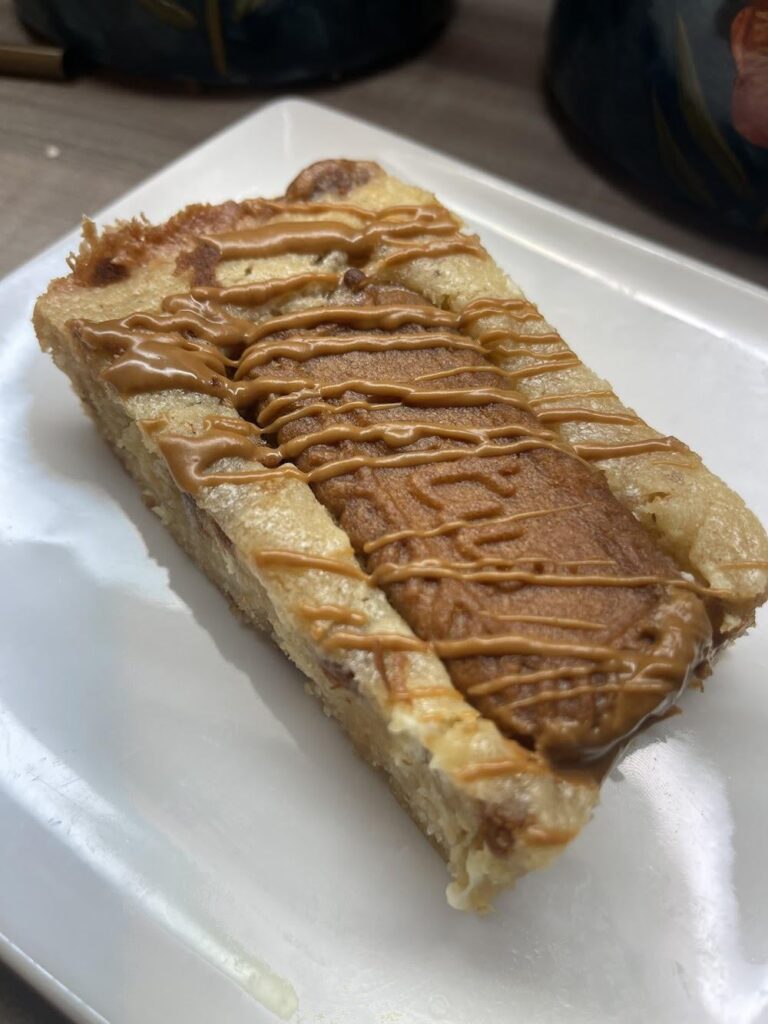 My wife made Biscoff and White Chocolate Blondies