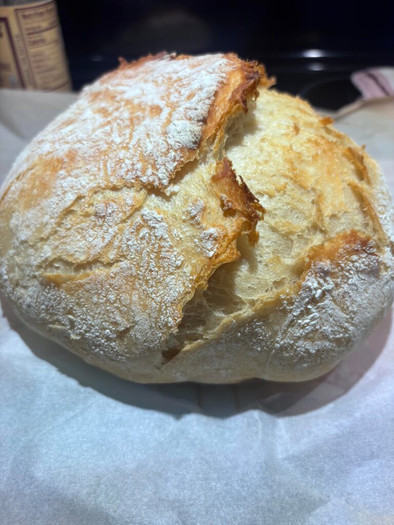 my first ever loaf of bread was made today.
