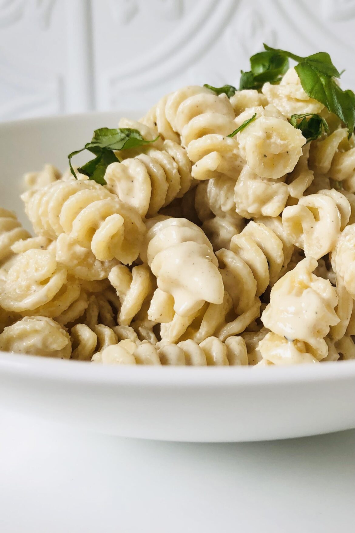 I love this easy creamy tahini pasta
