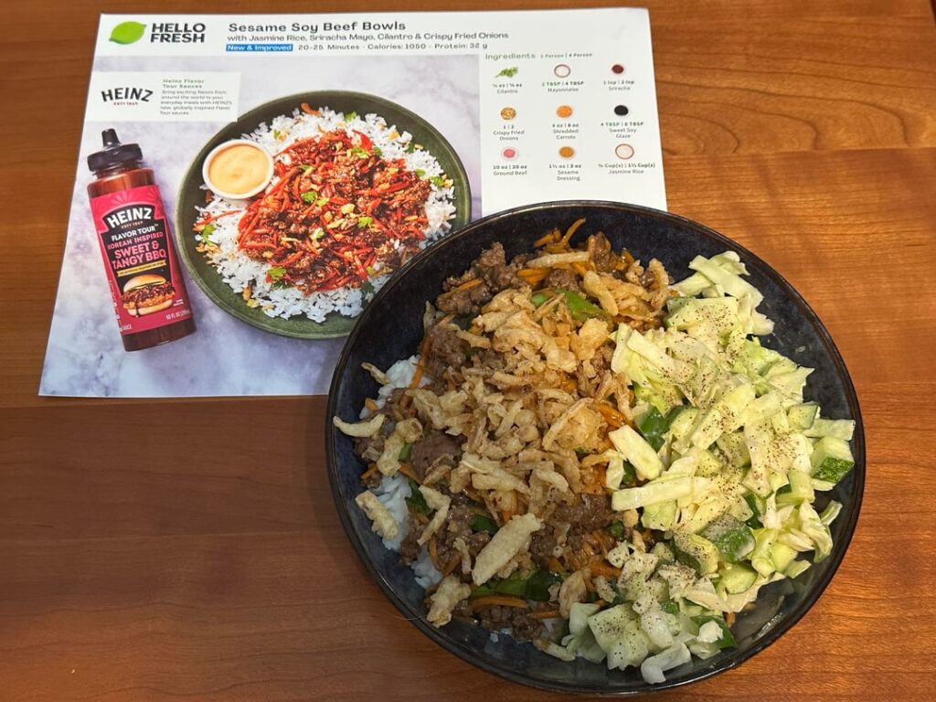 Warning- bad advertising for Sesame Soy Beef Bowls