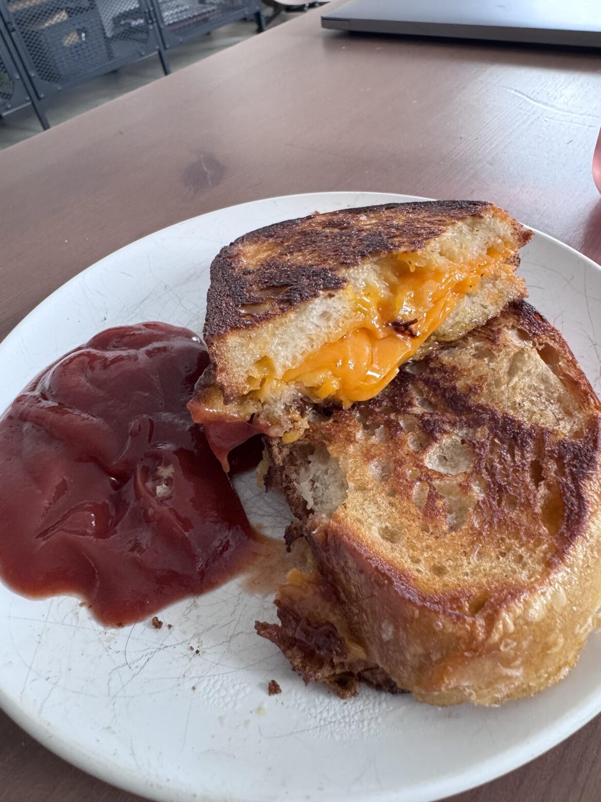 Classic with way too much ketchup