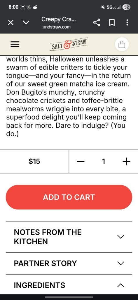The new Salt and Straw Flavor Has Crickets and Mealworms?
