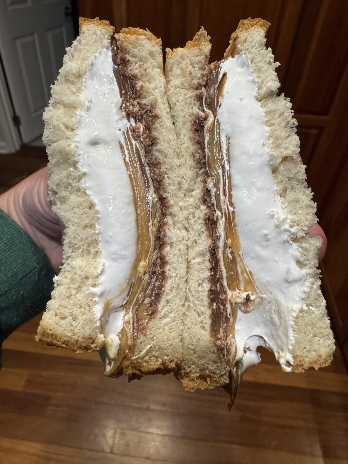 Peanut butter + Fluff + Nutella