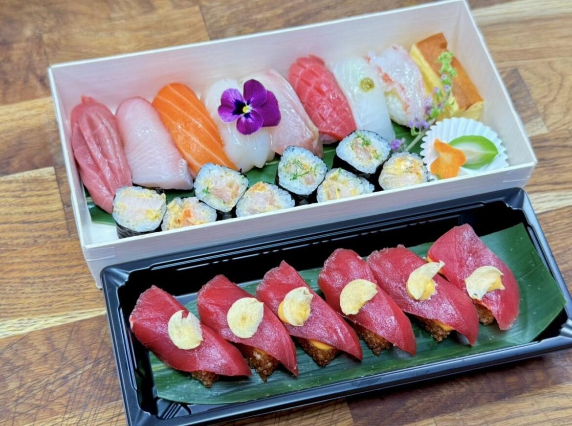 Jewelry Box and Crispy Rice Spicy Tuna