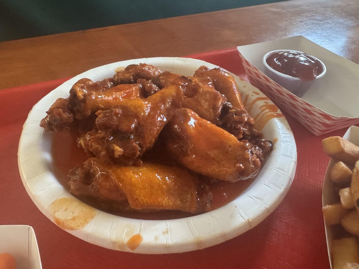 Wings from a local spot a few days ago. They’re always tasty, crispy and saucy!