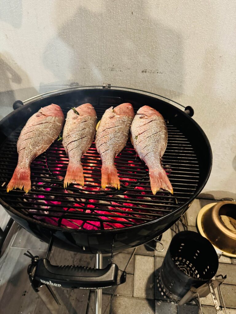 Red Snapper on the Weber kettle