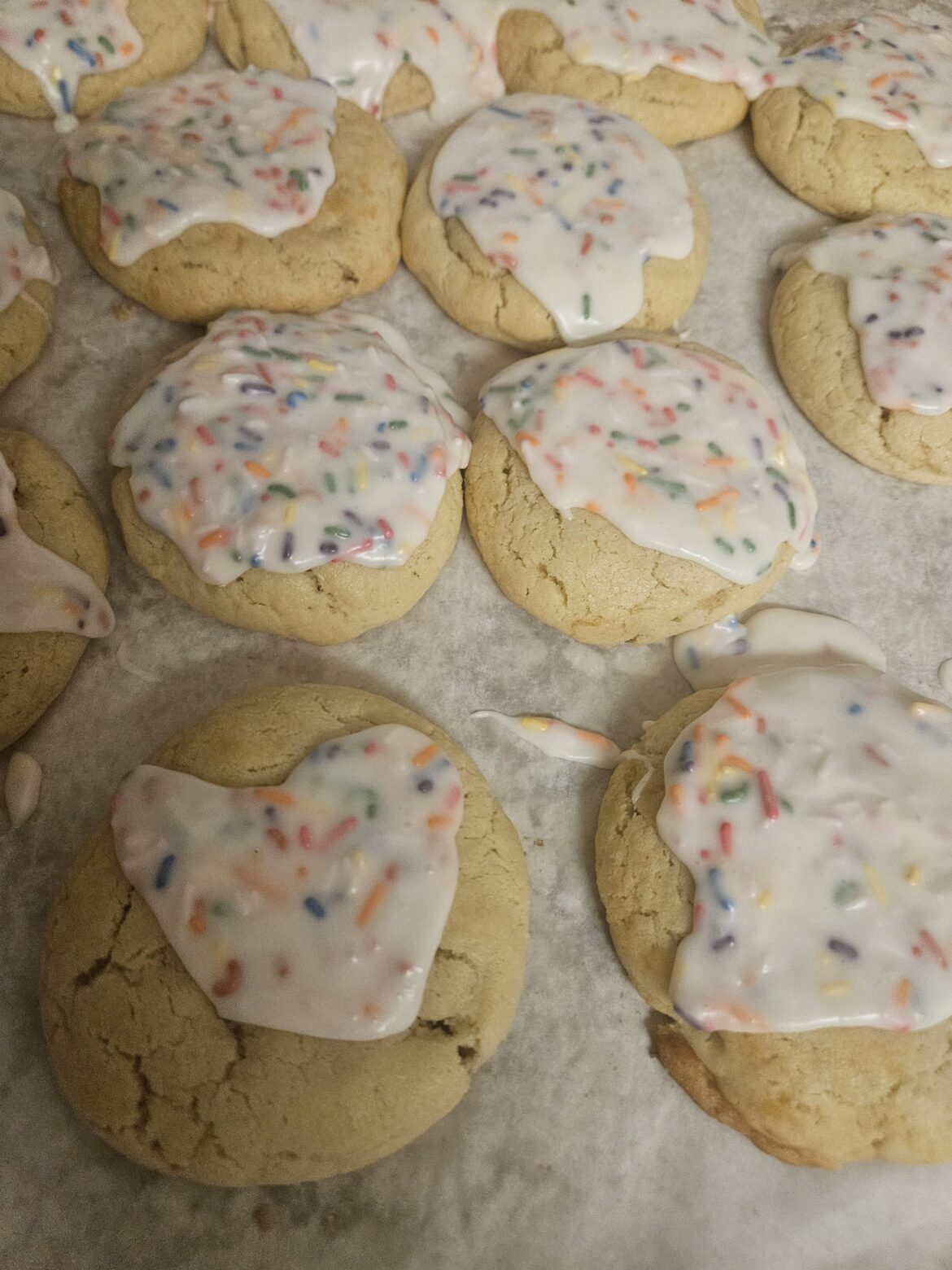Strawberry pop tart cookies