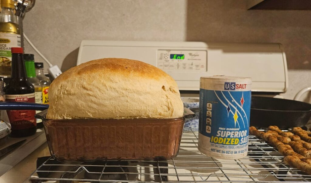Baby's first loaf of bread 🥹