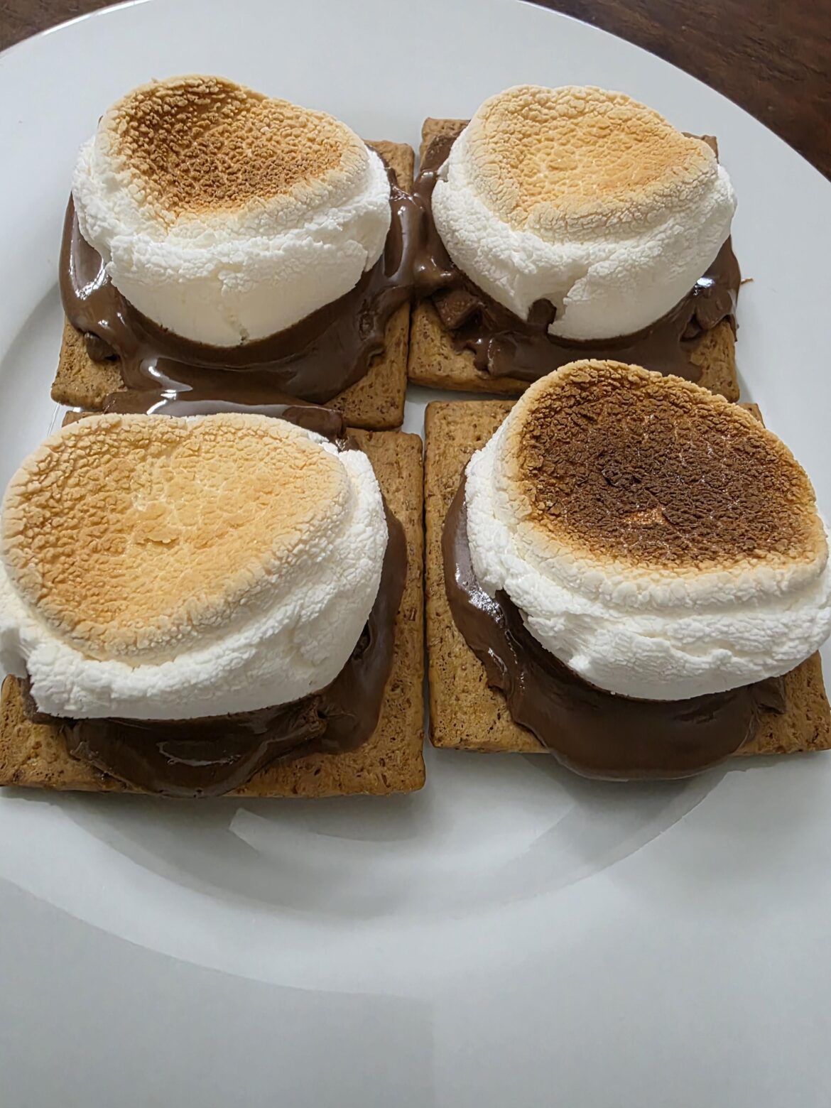 Open faced smores