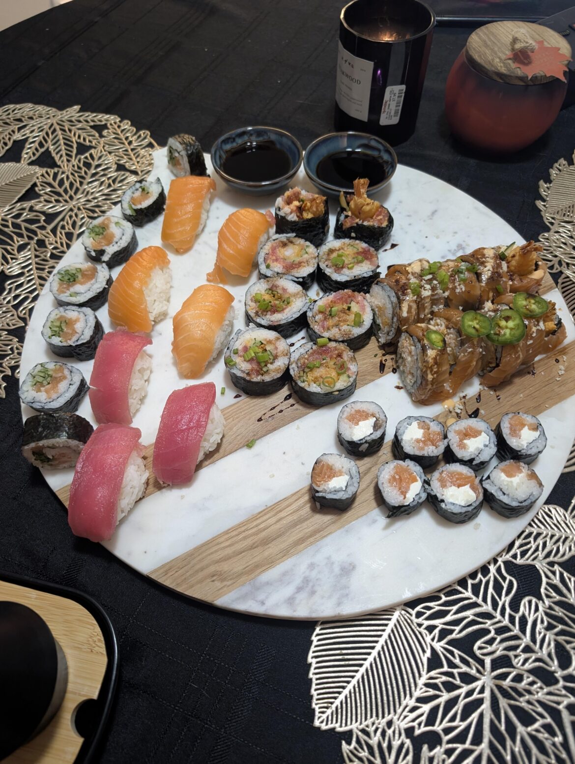 My wife learned to make sushi this week.